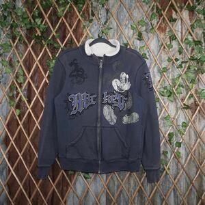 Medium - Vintage Y2K Disneyland zip 00s Mickey Mouse jacket